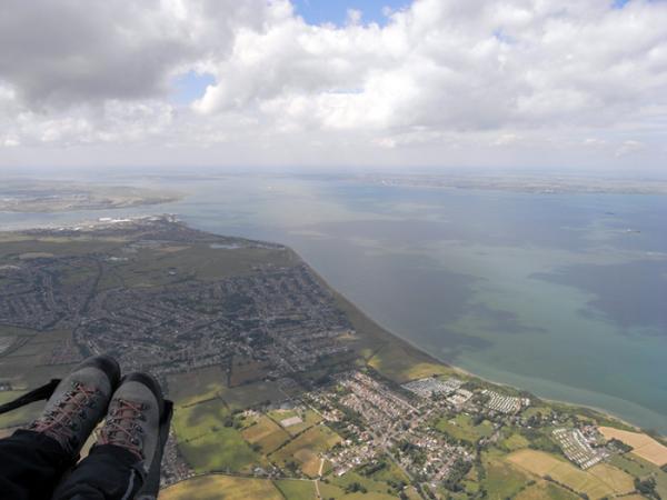 Paragliding flight from Lewes in East Sussex to Sheerness on the Isle of Sheppey!