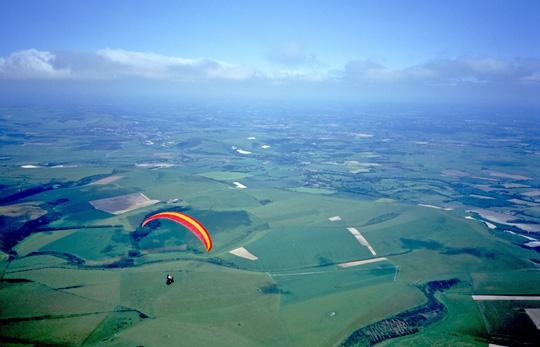 Cross Country Paragliding Flight from Bo Peep Hill by Carlo Borsattino